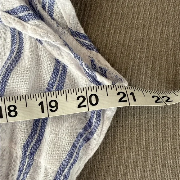 Rails Tina Villa striped dress size L. Blue & White striped Maxi Dress - Picture 11 of 13